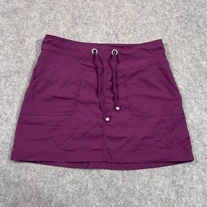 PrAna Plum‎ Purple Bliss Activewear Stretch Nylon Mini Skirt Women's Size Small